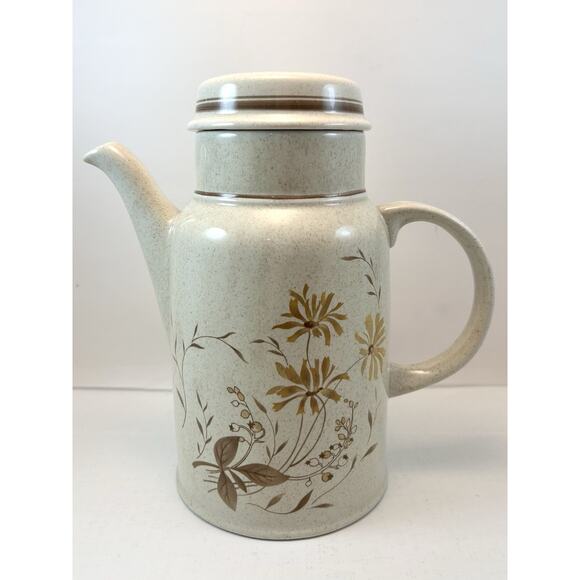 Royal Doulton Lambethware Sandsprite Coffee Pot & Lid LS 1013 Tea England‎ MINT - Picture 1 of 8
